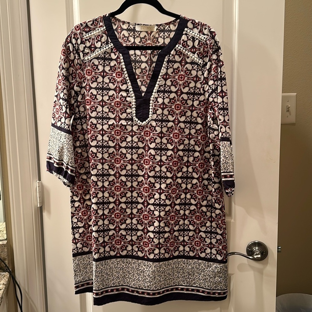 Spanish tile print tunic